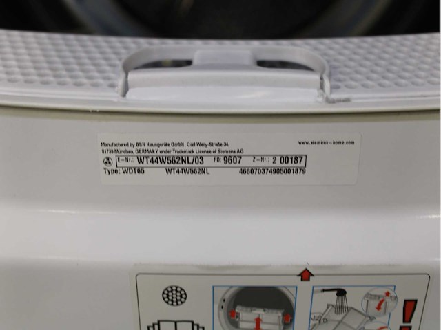 Siemens iq700 isensoric aquastop wasmachine & siemens iq800 isensoric wasdroger - afbeelding 8 van  8
