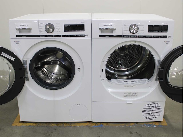 Siemens iq700 isensoric aquastop wifi wasmachine & siemens iq700 isensoric bestcollection wifi wasdroger - afbeelding 2 van  8