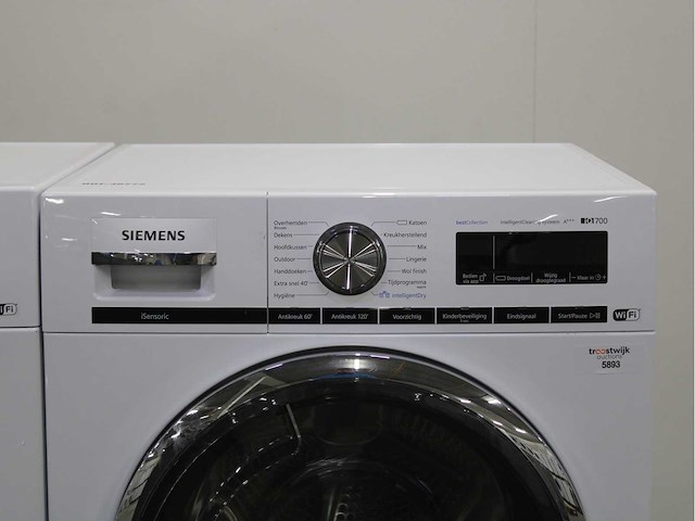 Siemens iq700 isensoric aquastop wifi wasmachine & siemens iq700 isensoric bestcollection wifi wasdroger - afbeelding 6 van  8
