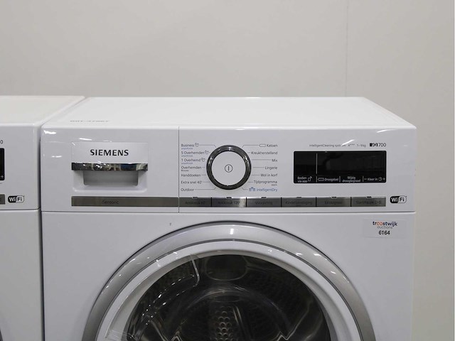 Siemens iq700 isensoric aquastop wifi wasmachine & siemens iq700 isensoric wifi wasdroger - afbeelding 6 van  8