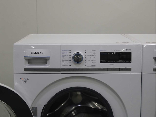 Siemens iq700 isensoric bestcollection sensofresh system wasmachine & siemens iq700 isensoric selfcleaning condenser wasdroger - afbeelding 3 van  8