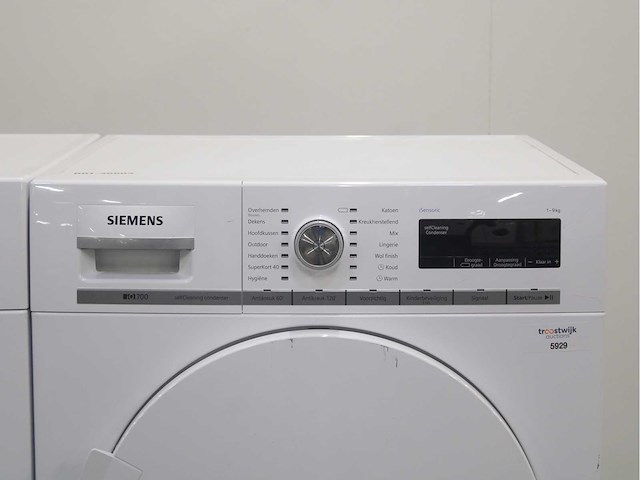 Siemens iq700 isensoric bestcollection sensofresh system wasmachine & siemens iq700 isensoric selfcleaning condenser wasdroger - afbeelding 6 van  8