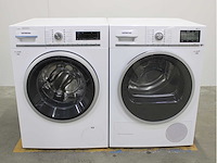 Siemens iq700 isensoric i-dos aquastop wasmachine & siemens iq800 isensoric selfcleaning condenser wifi wasdroger