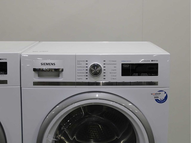 Siemens iq700 isensoric powerspeed system aquastop wasmachine & siemens iq700 isensoric outdoorcollection extraklasse wasdroger - afbeelding 6 van  8
