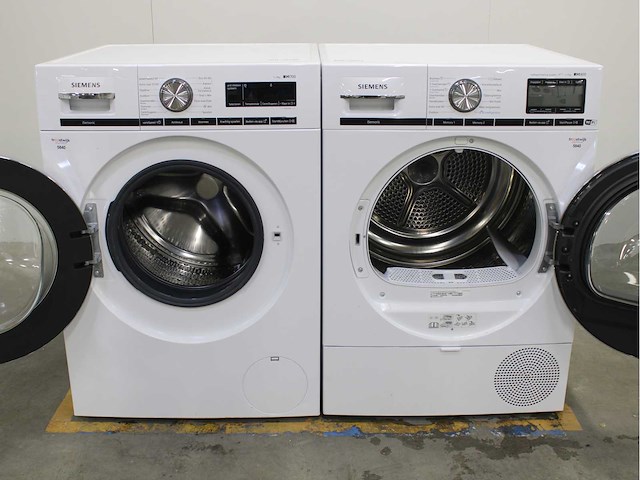 Siemens iq700 isensoric wasmachine & siemens iq800 isensoric wifi wasdroger - afbeelding 2 van  8