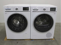 Siemens iq800 i-dos isensoric wifi wasmachine & siemens iq800 isensoric selfcleaning condenser wifi wasdroger - afbeelding 1 van  8