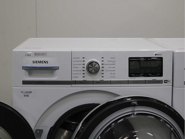 Siemens iq800 i-dos isensoric wifi wasmachine & siemens iq800 isensoric selfcleaning condenser wifi wasdroger - afbeelding 3 van  8