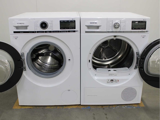 Siemens iq800 isensoric aquastop wifi wasmachine & siemens iq800 isensoric selfcleaning condenser wifi wasdroger - afbeelding 2 van  7