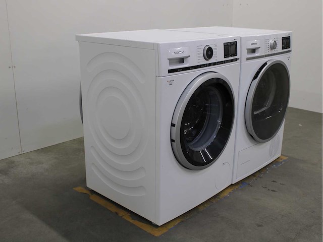 Siemens iq800 isensoric aquastop wifi wasmachine & siemens iq800 isensoric selfcleaning condenser wifi wasdroger - afbeelding 4 van  7