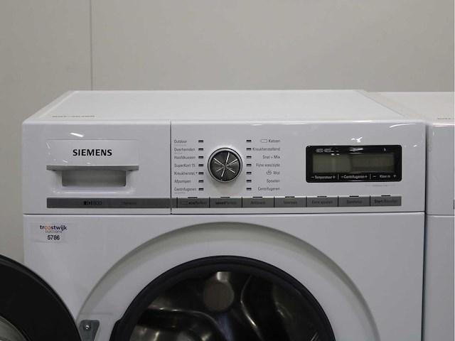 Siemens iq800 isensoric wasmachine & siemens iq800 isensoric selfcleaning condenser wasdroger - afbeelding 3 van  8