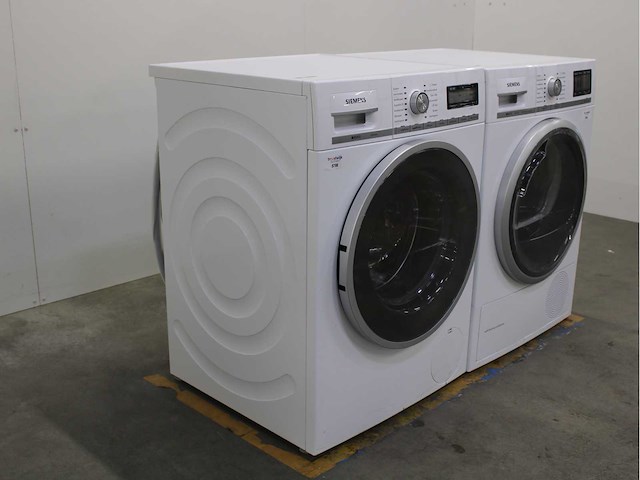 Siemens iq800 isensoric wasmachine & siemens iq800 isensoric selfcleaning condenser wasdroger - afbeelding 4 van  8