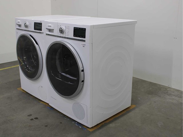 Siemens iq800 isensoric wifi wasmachine & siemens iq800 isensoric selfcleaning condenser wasdroger - afbeelding 7 van  8