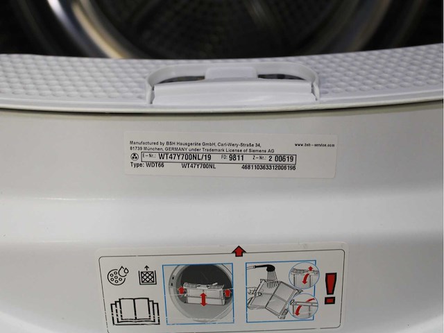 Siemens iq800 isensoric wifi wasmachine & siemens iq800 isensoric selfcleaning condenser wasdroger - afbeelding 8 van  8