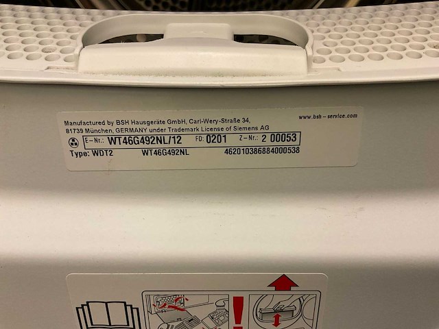 Siemens isensoric iq500 wasdroger - afbeelding 5 van  5