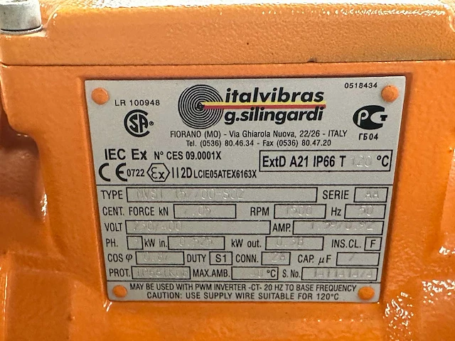 Siemens, italvibras g. silingardi - partij elektromotoren & industriële trilmotoren, 4–5,5 kw - afbeelding 7 van  7