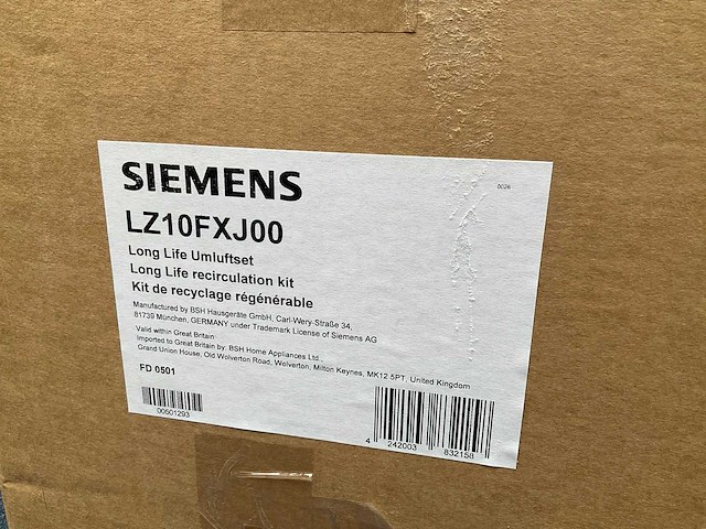 Siemens long life cleanair recirculatieset starterskit lz10fxj00 - afbeelding 5 van  5