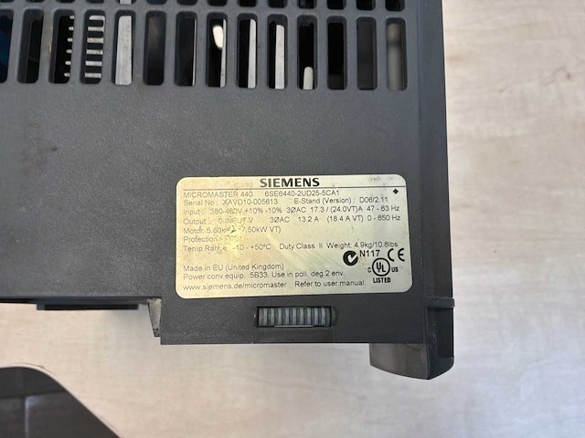 Siemens micromaster 440 frequentieregelaar - afbeelding 3 van  3
