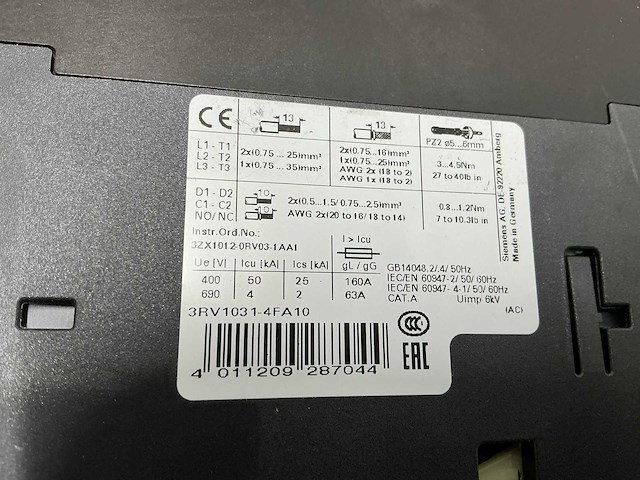 Siemens motorbeveiligingschakelaars - afbeelding 5 van  19
