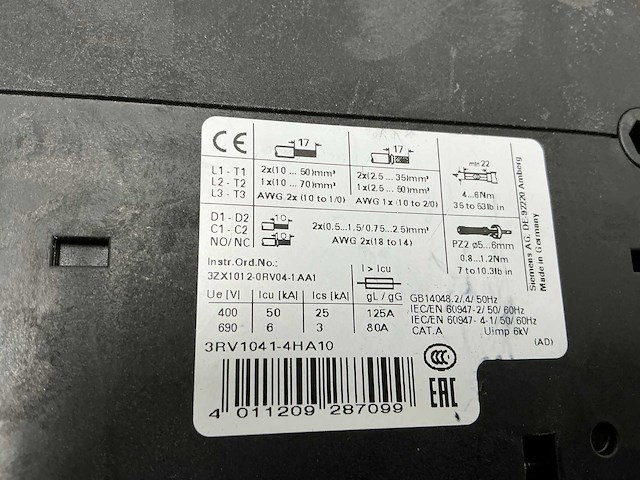 Siemens motorbeveiligingschakelaars - afbeelding 11 van  19