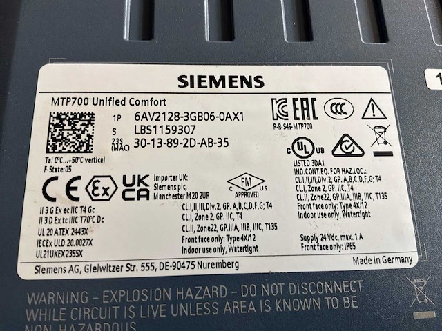 Siemens mtp700 touchscreen - afbeelding 5 van  8