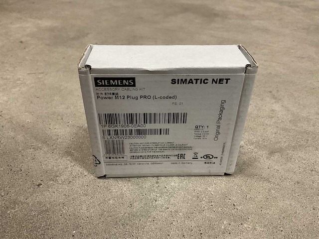 Siemens power m12 pro l-coded 6gk1906-0ea00 kabel connector (3x) - afbeelding 2 van  2