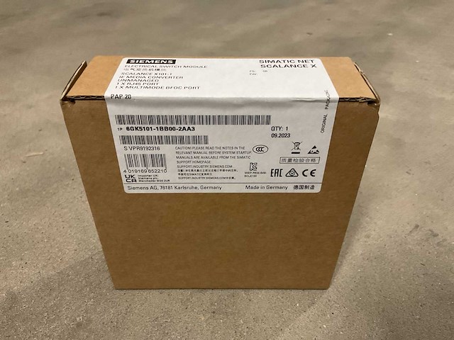 Siemens simantic net scalance x 6gk5101-1bb00-2aa3 ie media converter - afbeelding 2 van  2