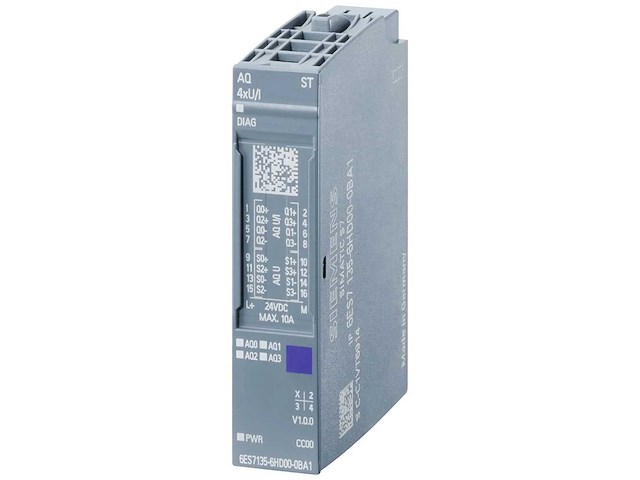 Siemens simatic et 200sp 6es7 135-6hd00-0ba1 analoge output module (5x) - afbeelding 1 van  2