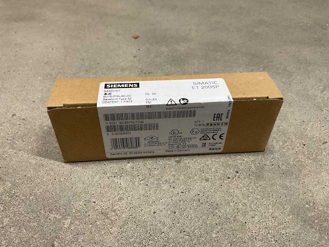 Siemens simatic et 200sp bu15-p16+a0+2d baseunit (12x) - afbeelding 2 van  2