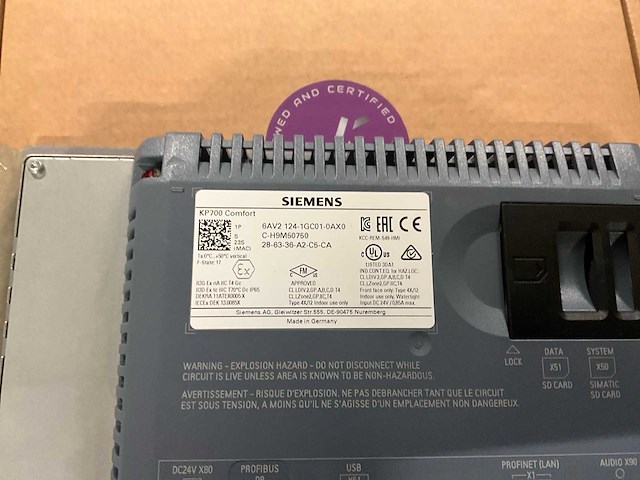 Siemens simatic hmi kp700 comfort bedieningspaneel - afbeelding 4 van  5