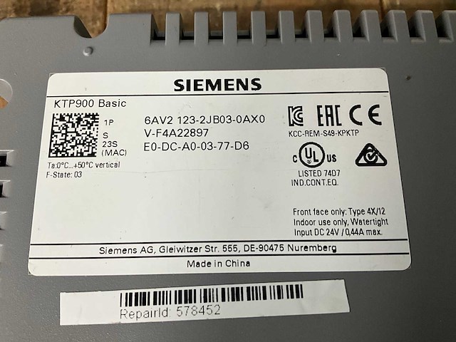 Siemens simatic ktp900 basic touchpanel - afbeelding 5 van  6