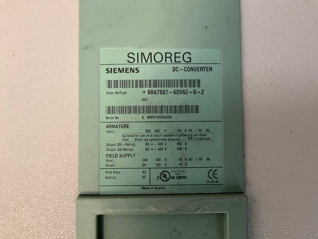 Siemens simoreg frequentieregelaar - afbeelding 3 van  3