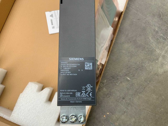 Siemens sinamics double motor module 3a frequency converter elektro component - ongebruikt - afbeelding 3 van  6