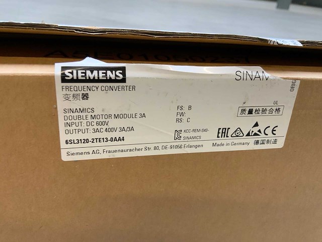 Siemens sinamics double motor module 3a frequency converter elektro component - ongebruikt - afbeelding 6 van  6