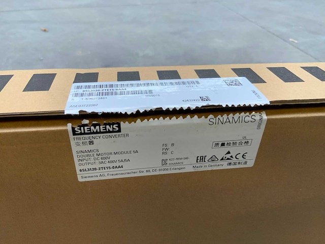Siemens sinamics double motor module 5a frequency converter elektro component - ongebruikt - afbeelding 6 van  6