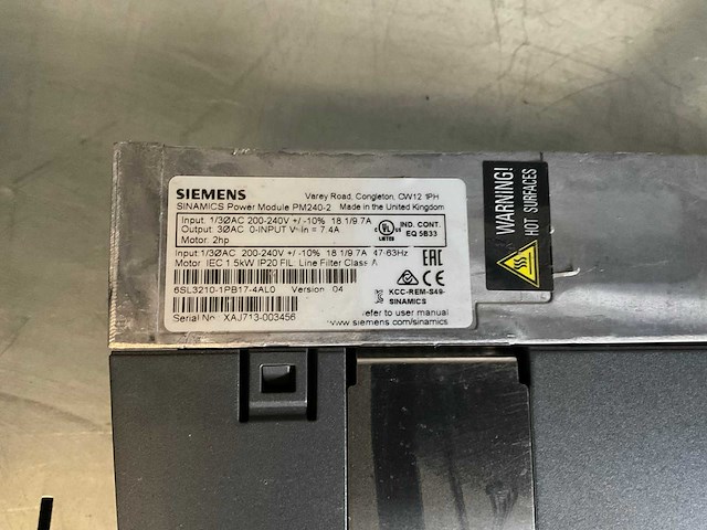 Siemens sinamics frequentieregelaar - afbeelding 3 van  3