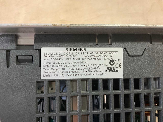 Siemens sinamics g110 cpm110 uss cp frequentieregelaar - afbeelding 2 van  2