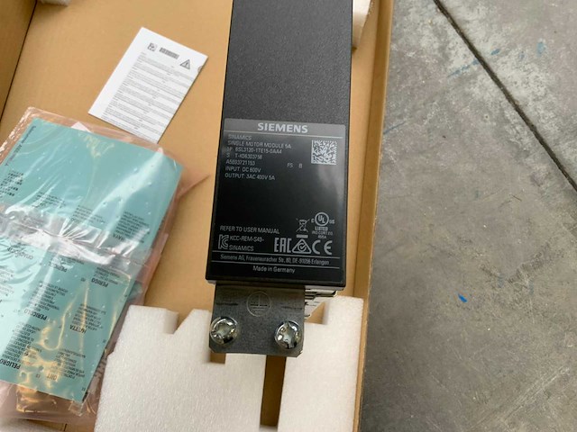 Siemens sinamics single motor module 5a elektro component - ongebruikt - afbeelding 3 van  4