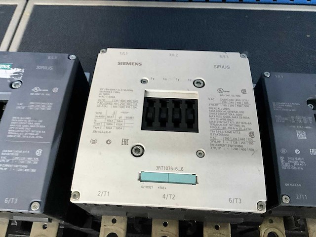Siemens sirius 3rt1076 / 3rt1065 contactor (3x) - afbeelding 4 van  5