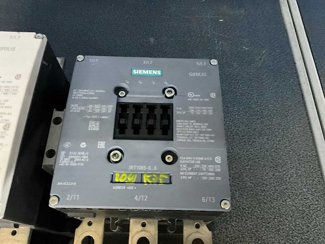Siemens sirius 3rt1076 / 3rt1065 contactor (3x) - afbeelding 5 van  5