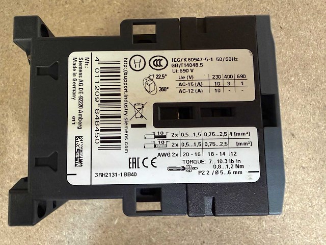 Siemens sirius 3rt2015/3rh2131 vermogensschakelaar en hulprelais (10x) - afbeelding 2 van  11