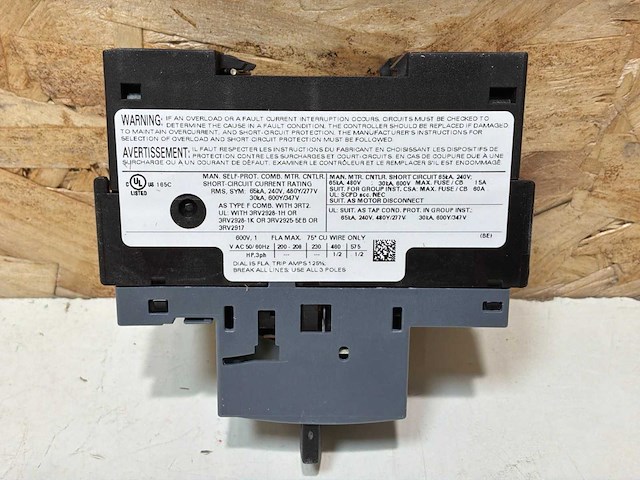 Siemens sirius 3rv2011-0ja10 vermogensschakelaar (9x) - afbeelding 5 van  8