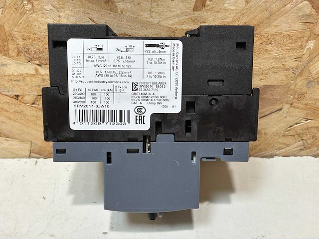 Siemens sirius 3rv2011-0ja10 vermogensschakelaar (9x) - afbeelding 6 van  8