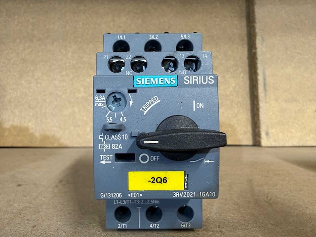 Siemens sirius 3rv2021 motorbeveiligingsschakelaar (12x) - afbeelding 3 van  6