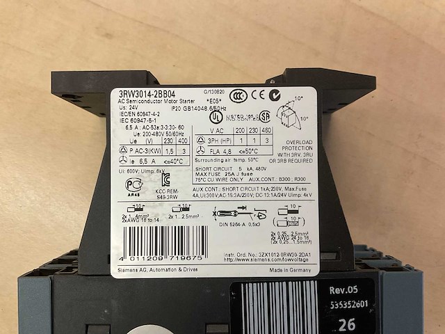 Siemens sirius soft starter (14x) - afbeelding 4 van  4