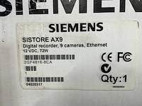 Siemens sistore ax9 digitale cctv recorder - afbeelding 7 van  7