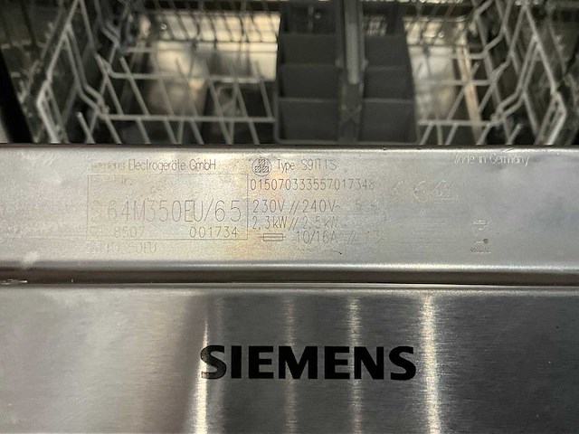 Siemens sl64m350eu/65 inbouw vaatwasser - afbeelding 5 van  5