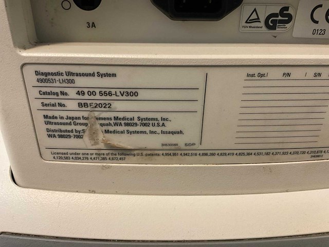 Siemens sonoline prima echo apparaat - afbeelding 5 van  5