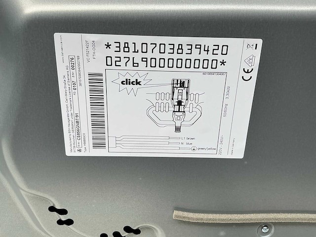 Siemens studioline - hb6b50c0 - stoomoven - afbeelding 4 van  12