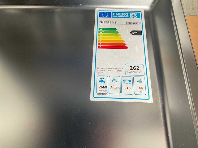 Siemens sx836x12ie vaatwasser - afbeelding 2 van  5