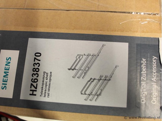Siemens telescoop uittreksysteem voor ovens hz638370 - afbeelding 3 van  3